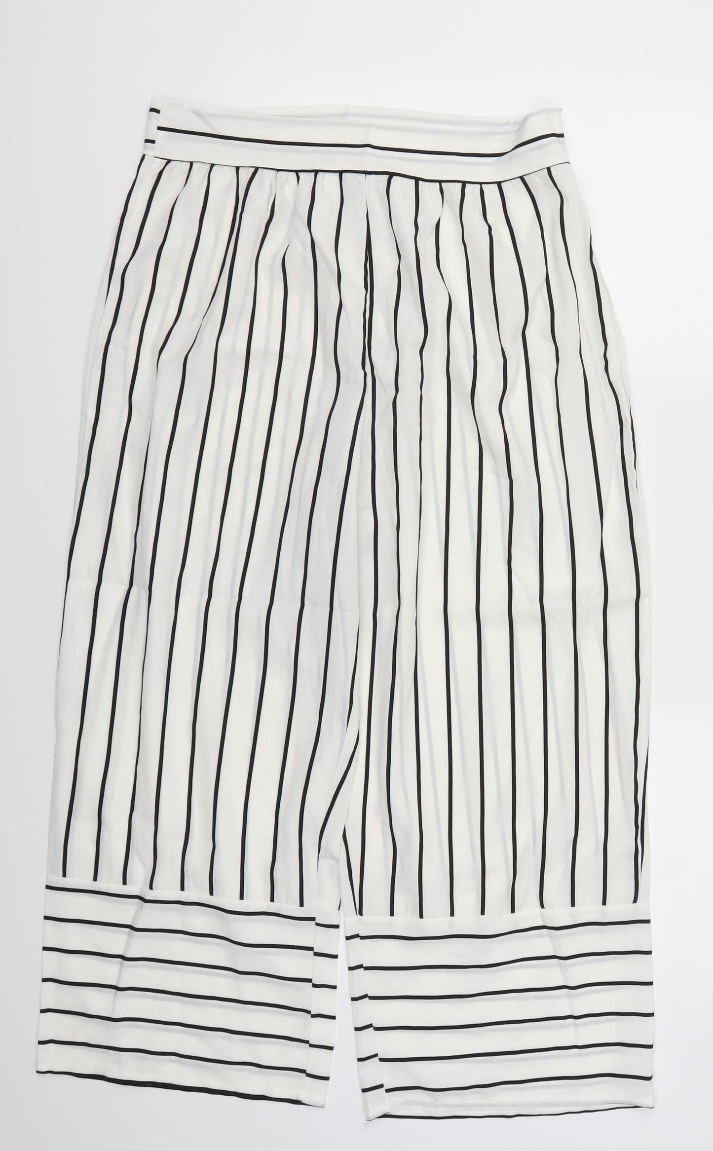 Preworn Womens White Striped  Trousers  Size 31 in L23 in