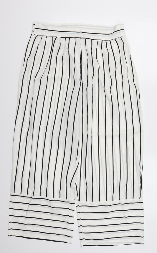Preworn Womens White Striped  Trousers  Size 31 in L23 in