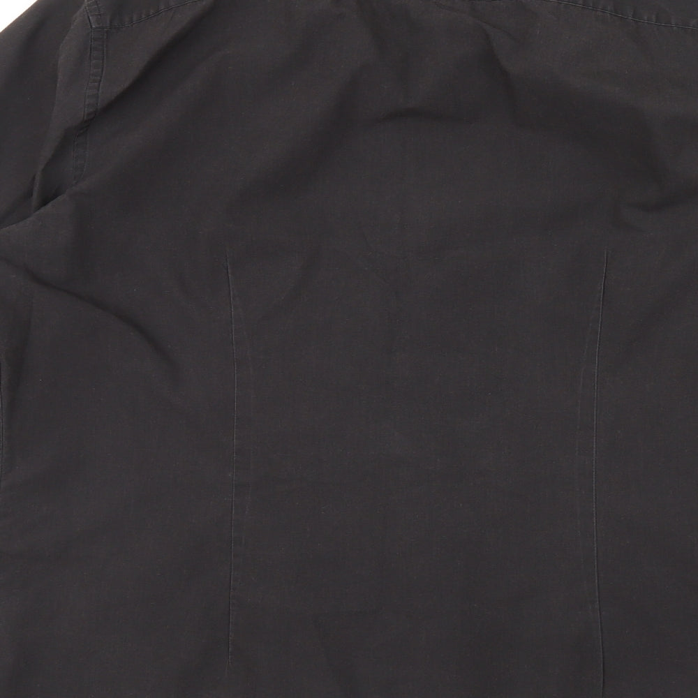 F&F Mens Grey    Button-Up Size 15.5
