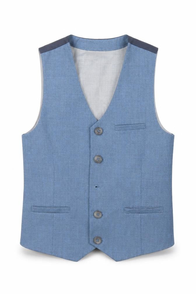 Front view of Next boys’ blue jacket, size 6, years - suit jacket