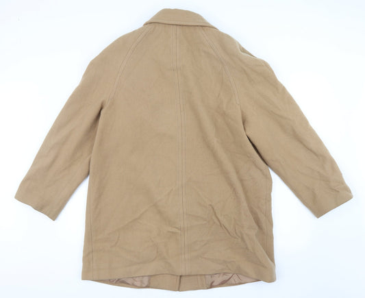 Miss Smith Womens Beige   Pea Coat Coat Size 16