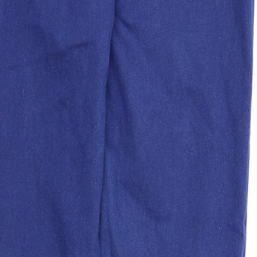 Denim & Co. Womens Blue   Jegging Trousers Size 8 L30 in - Stretch waistband