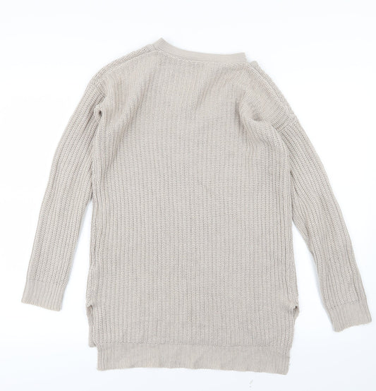 Select Womens Beige  Knit Pullover Jumper Size 6
