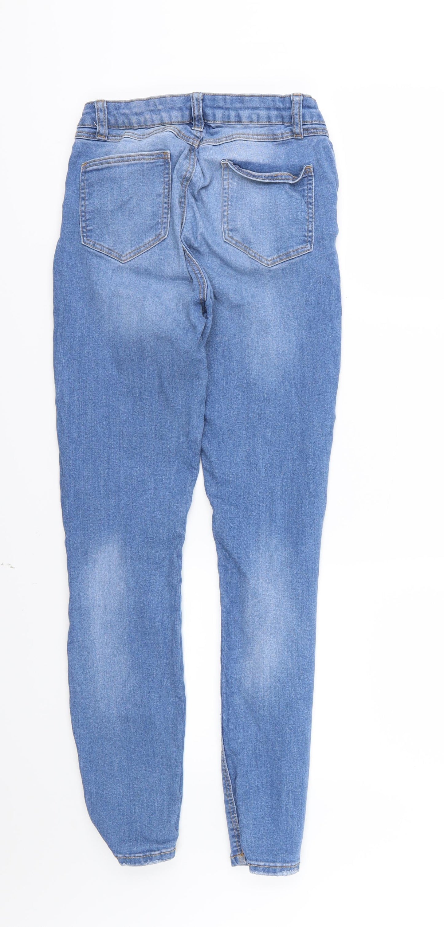 Denim & Co. Womens Blue  Denim Skinny Jeans Size 10 L28 in