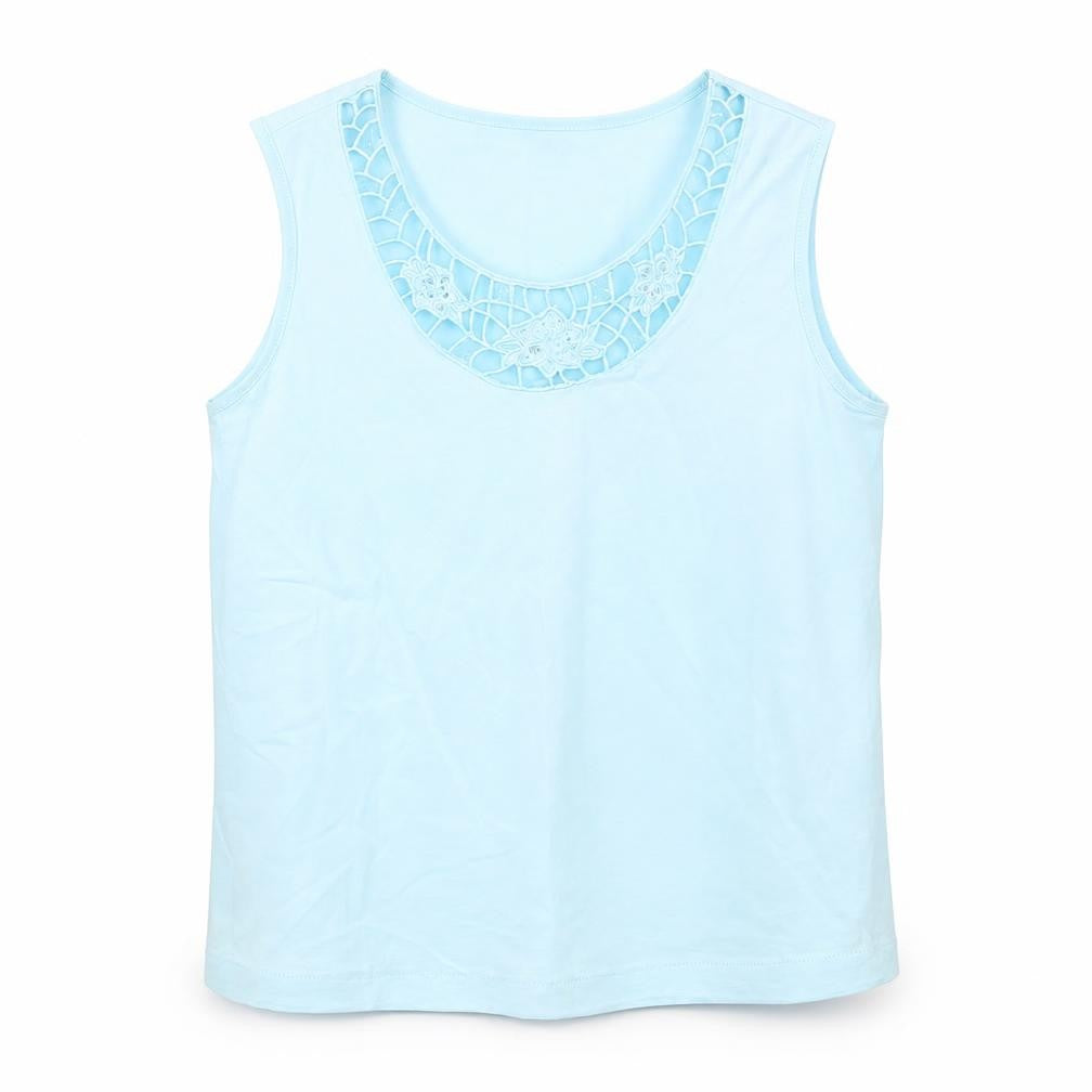 Preworn Womens Blue  Jersey Basic Tank Size 10
