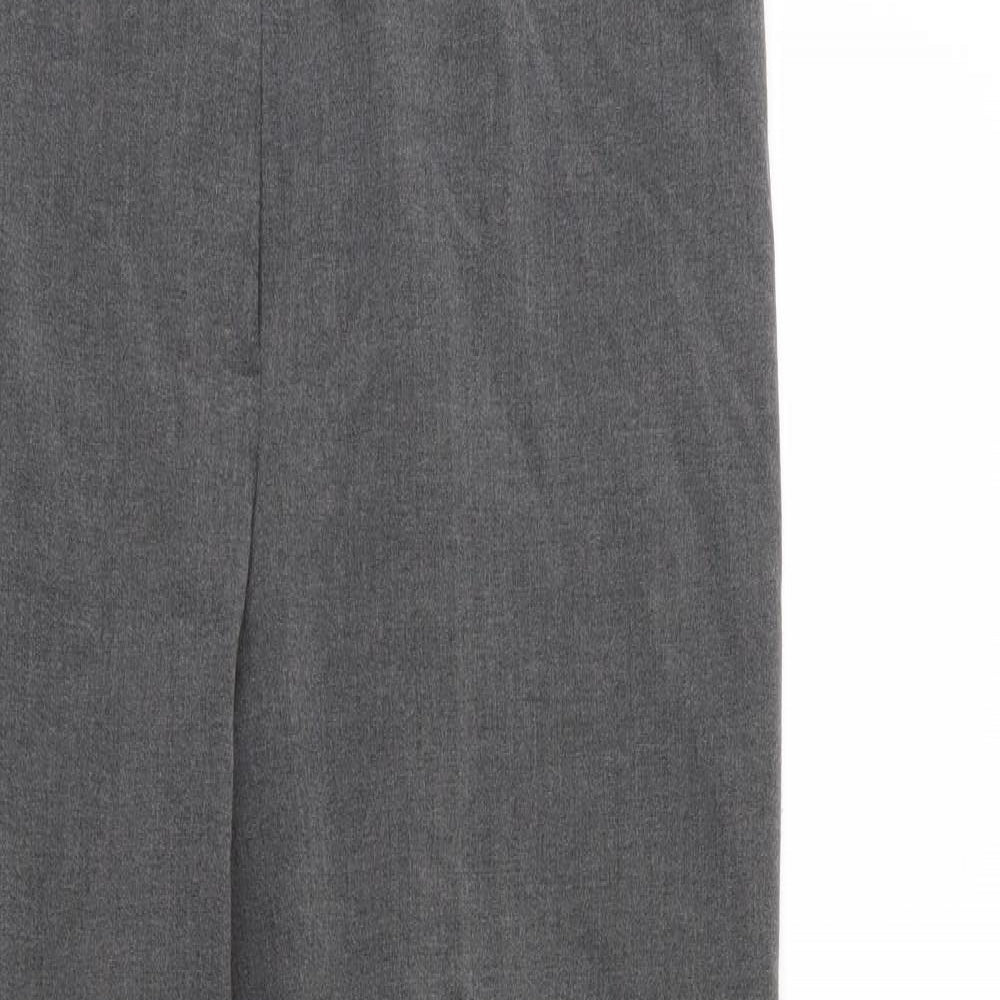 Ellie Louise Womens Grey  Rayon Trousers  Size 16 L28 in