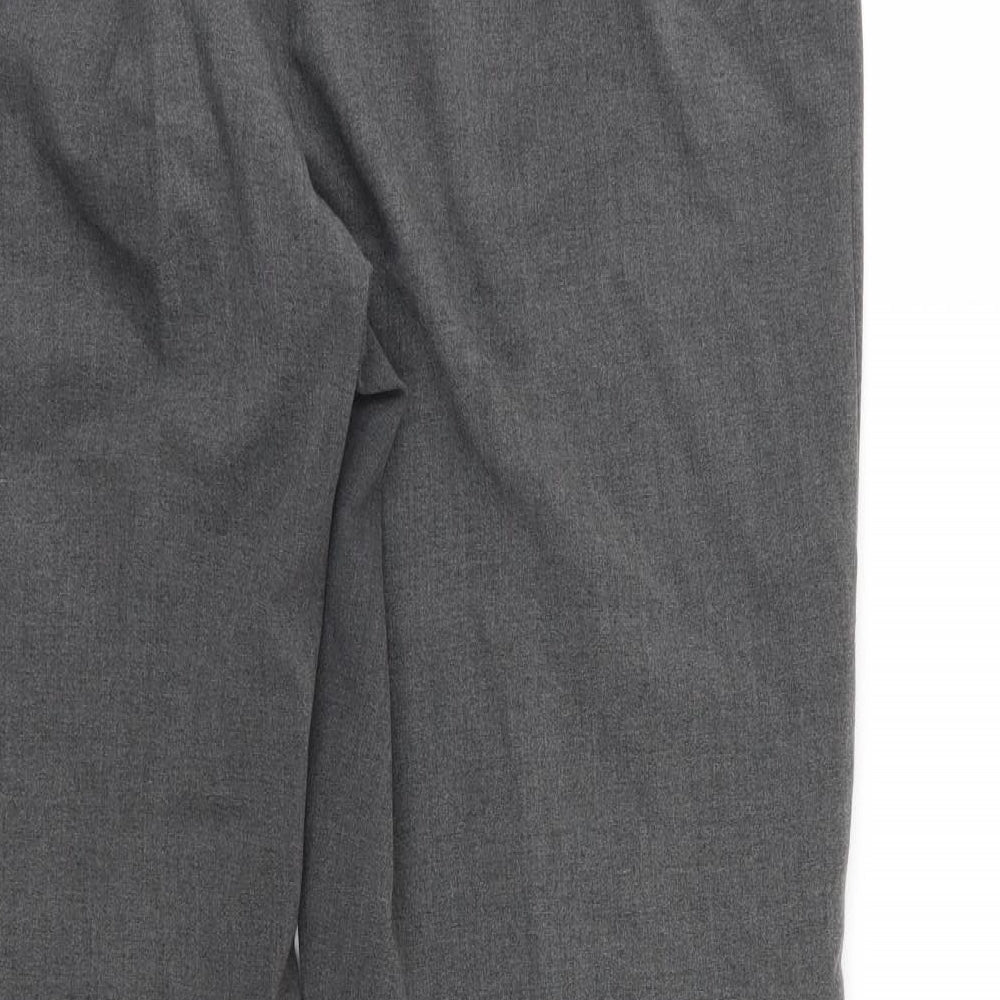 Ellie Louise Womens Grey  Rayon Trousers  Size 16 L28 in