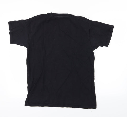 Jack Daniels Mens Black  Jersey  T-Shirt Size M
