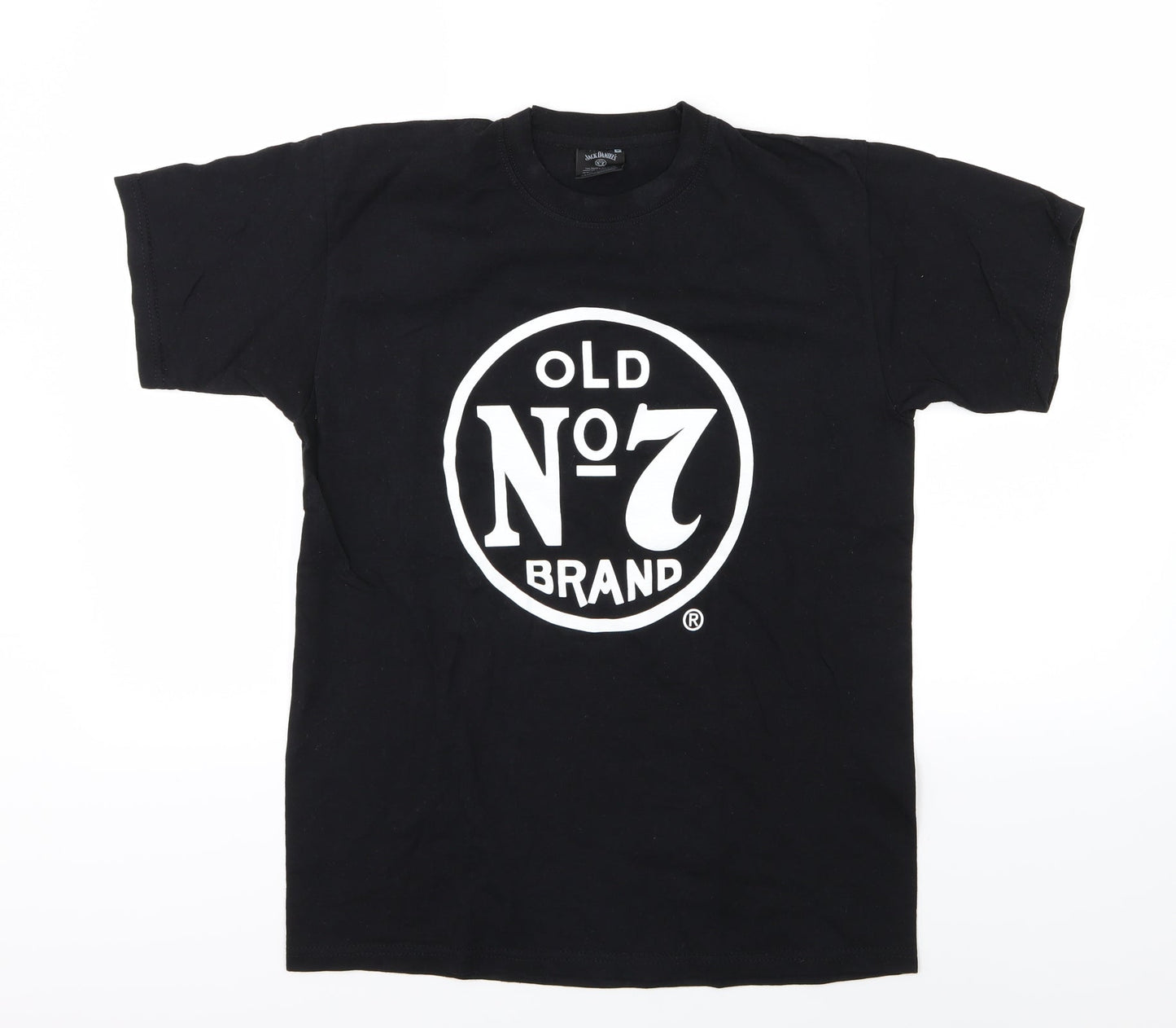 Jack Daniels Mens Black  Jersey  T-Shirt Size M