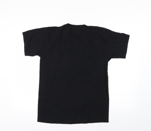 Jack Daniels Mens Black  Jersey  T-Shirt Size M