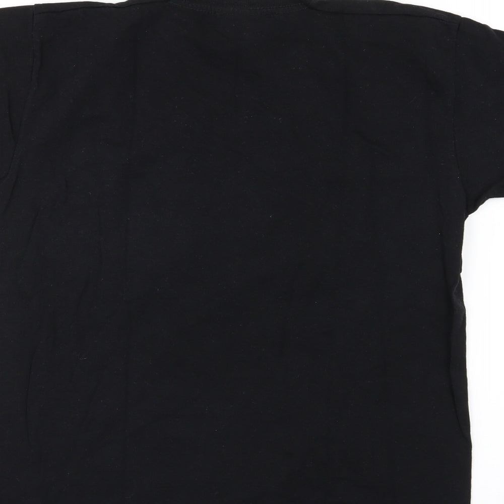 Jack Daniels Mens Black  Jersey  T-Shirt Size M