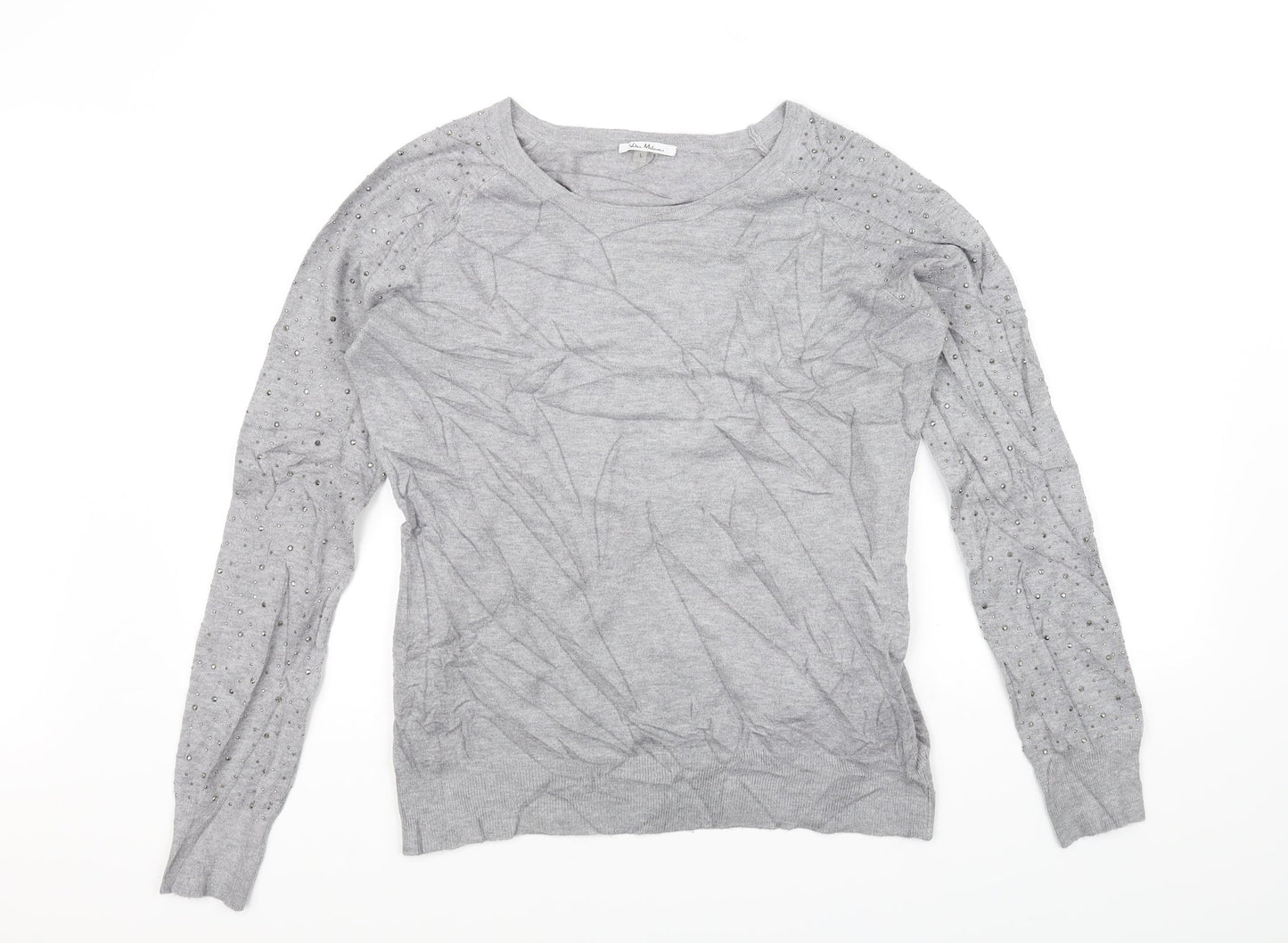 Vila Milano Womens Grey   Pullover Jumper Size L