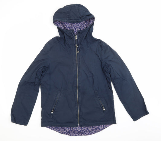Preworn Womens Blue   Windbreaker Coat Size S