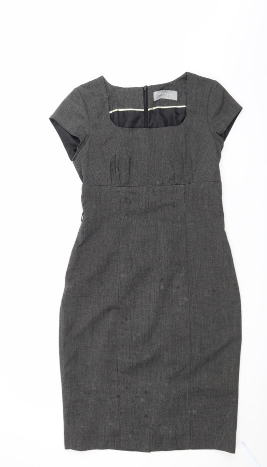 Sophie Grey Womens Grey   A-Line  Size 10