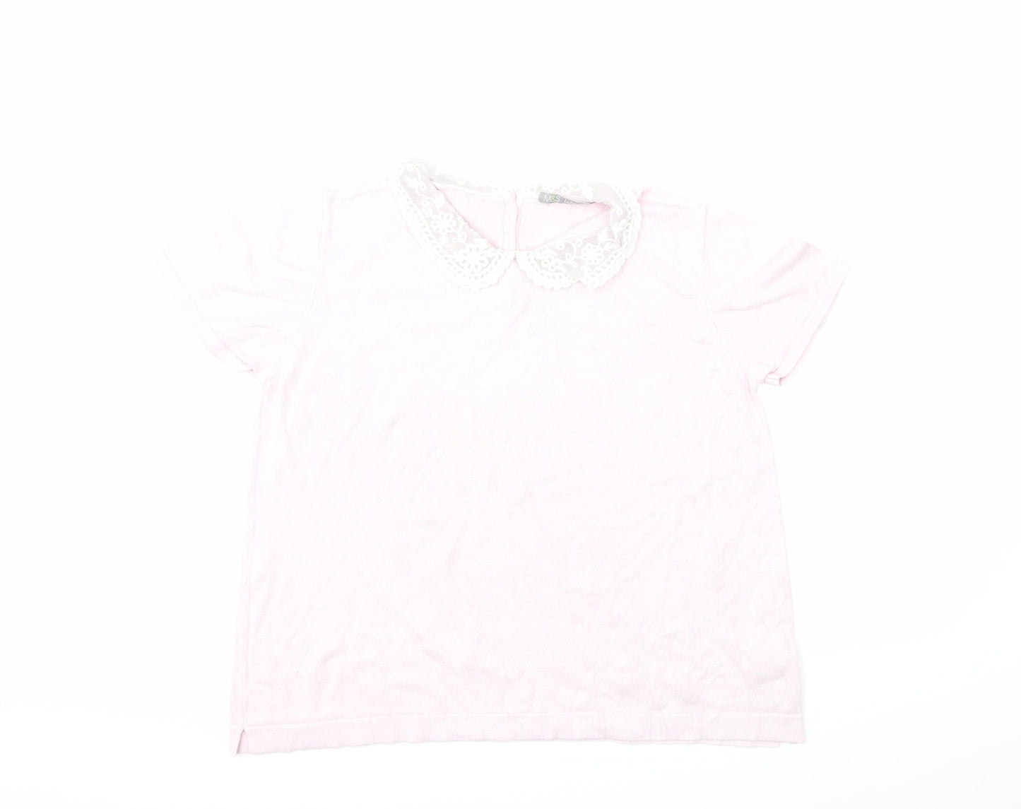 Marks and Spencer Womens Pink  Knit Pullover Jumper Size 16