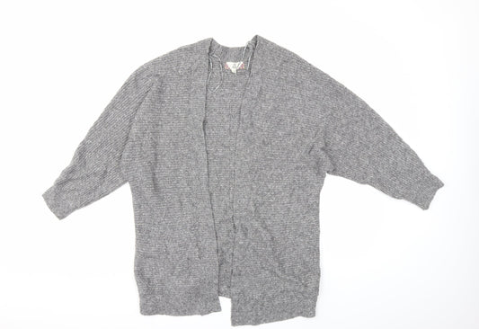 Pink Rose Womens Grey  Knit Cardigan Jumper Size S