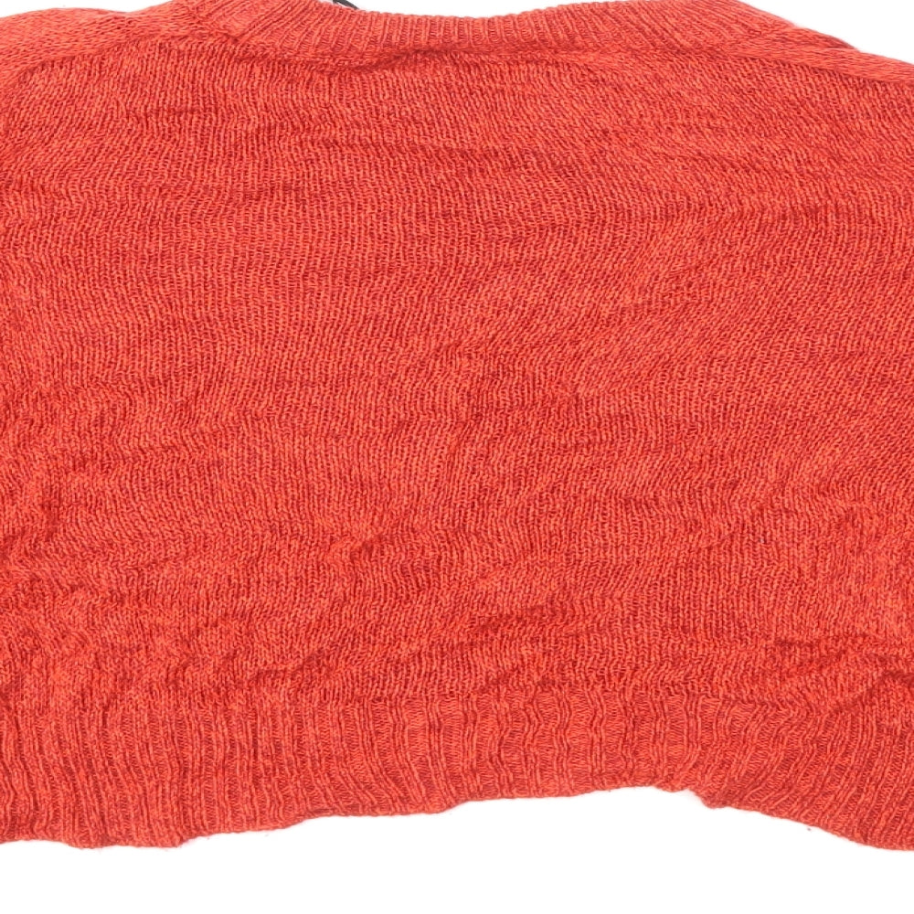 h&m  Womens Red  Knit Pullover Jumper Size S