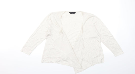 Dorothy Perkins Womens Ivory  Knit Cardigan Jumper Size 12