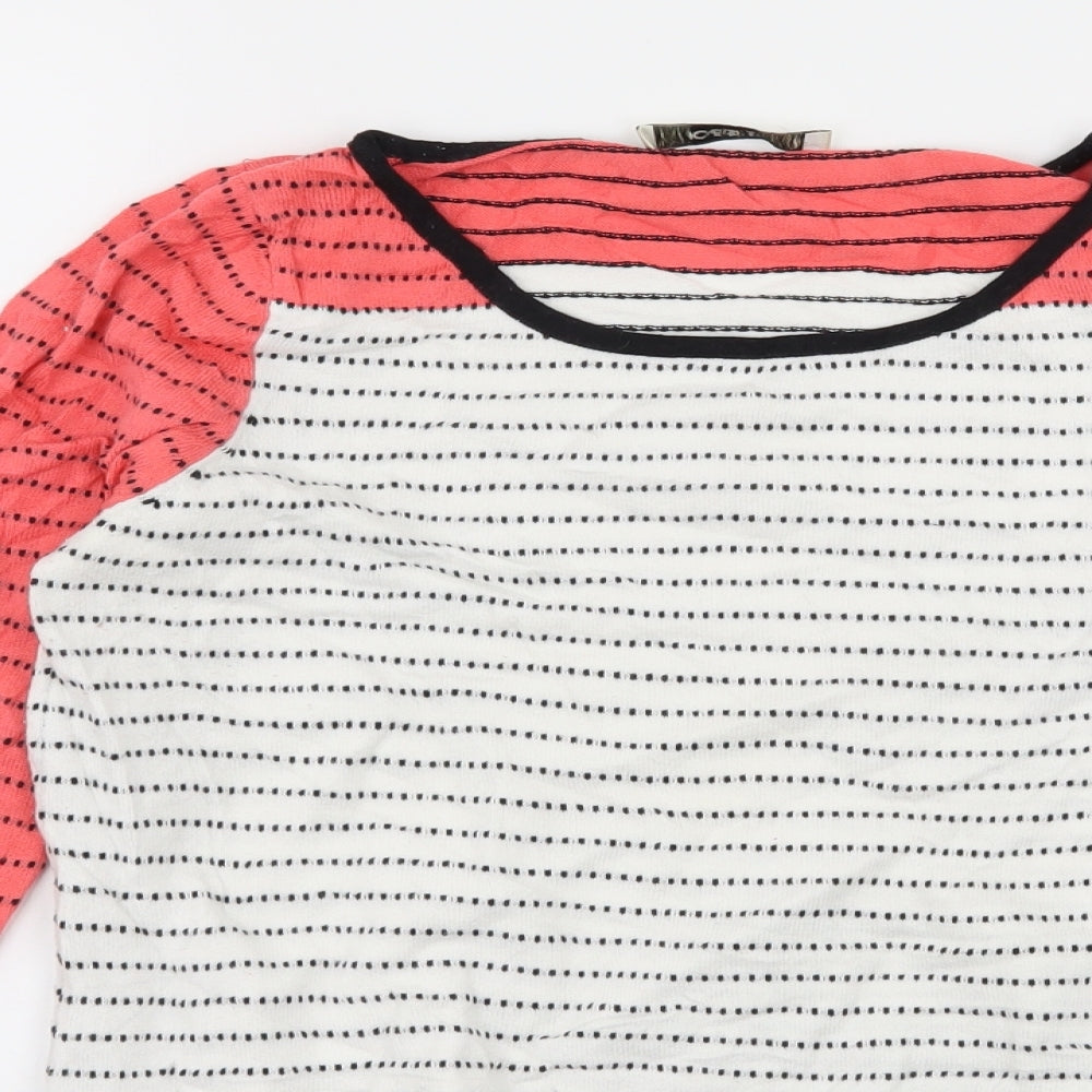 Oasis Womens Multicoloured Polka Dot Knit Pullover Jumper Size XS