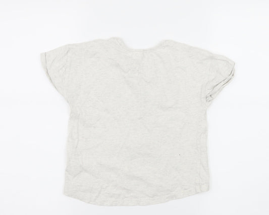 NEXT Girls Green  Jersey Basic T-Shirt Size 3-4 Years  - I Have Super Powers