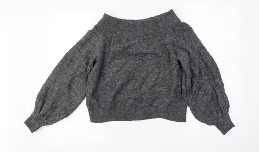 H&M  Womens Grey   Pullover Jumper Size S