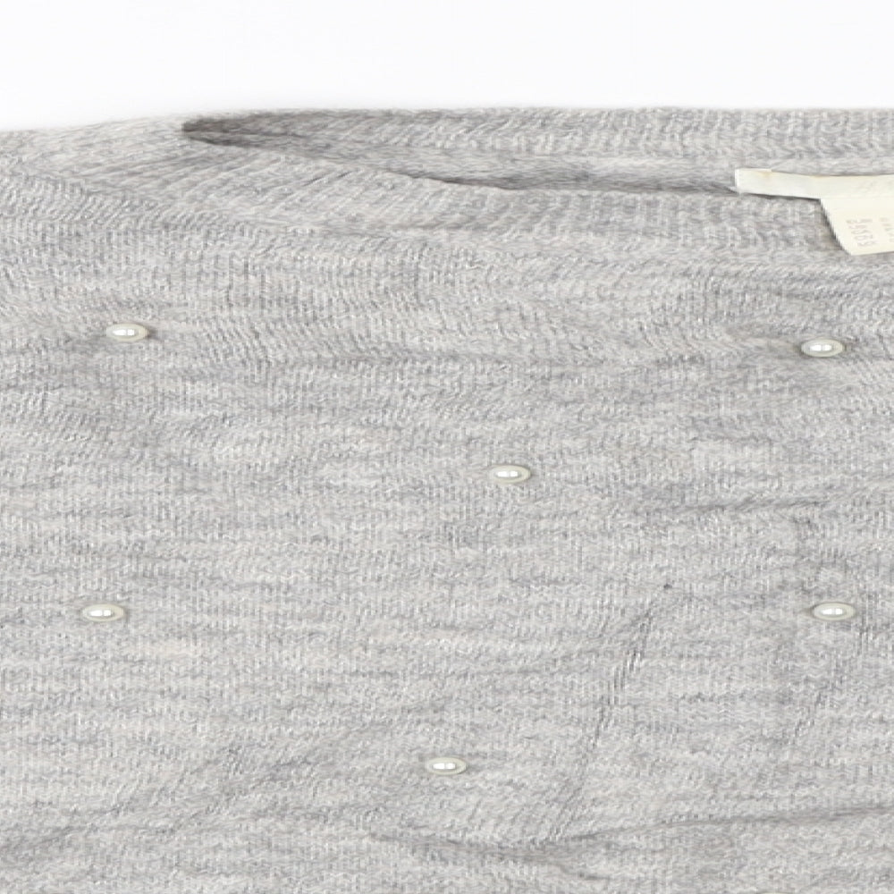 H&M Womens Grey   Pullover Jumper Size S