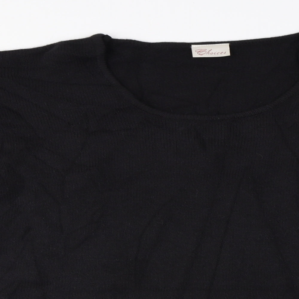 Choices  Womens Black   Pullover Jumper Size 14