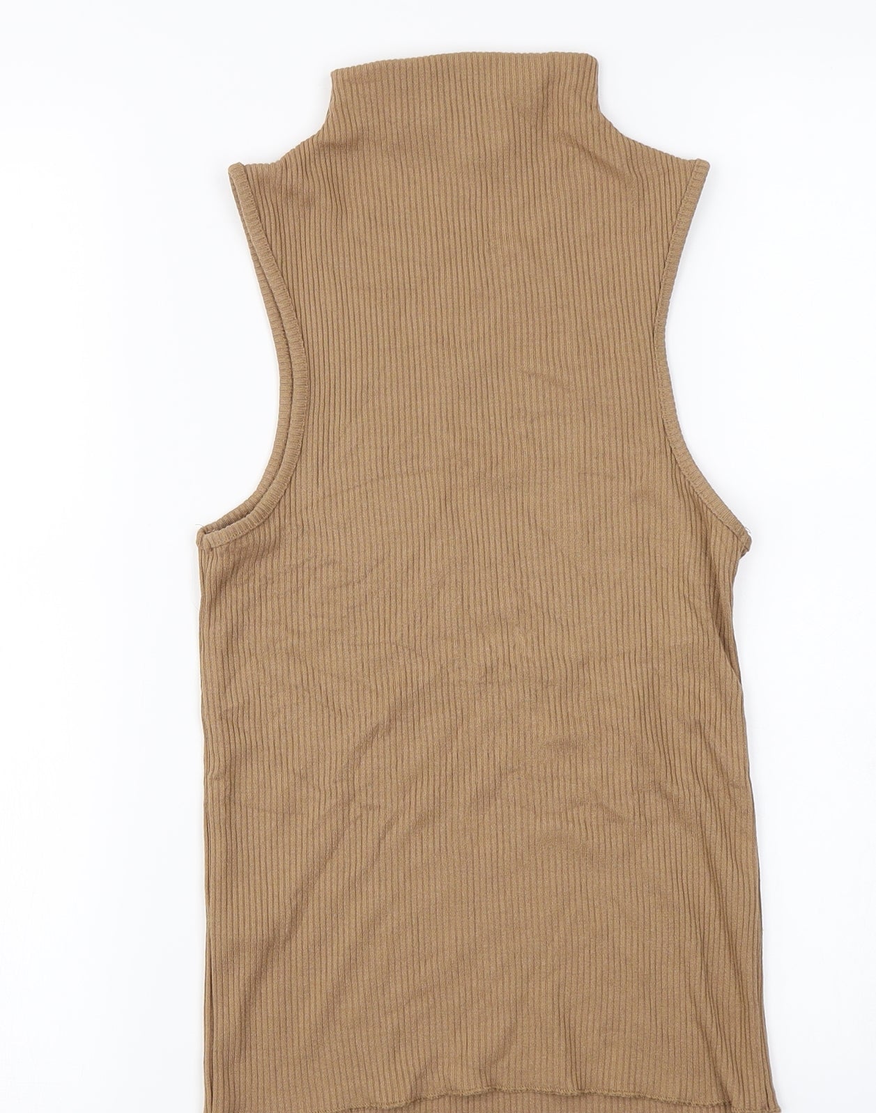Topshop Womens Brown   Basic T-Shirt Size 8