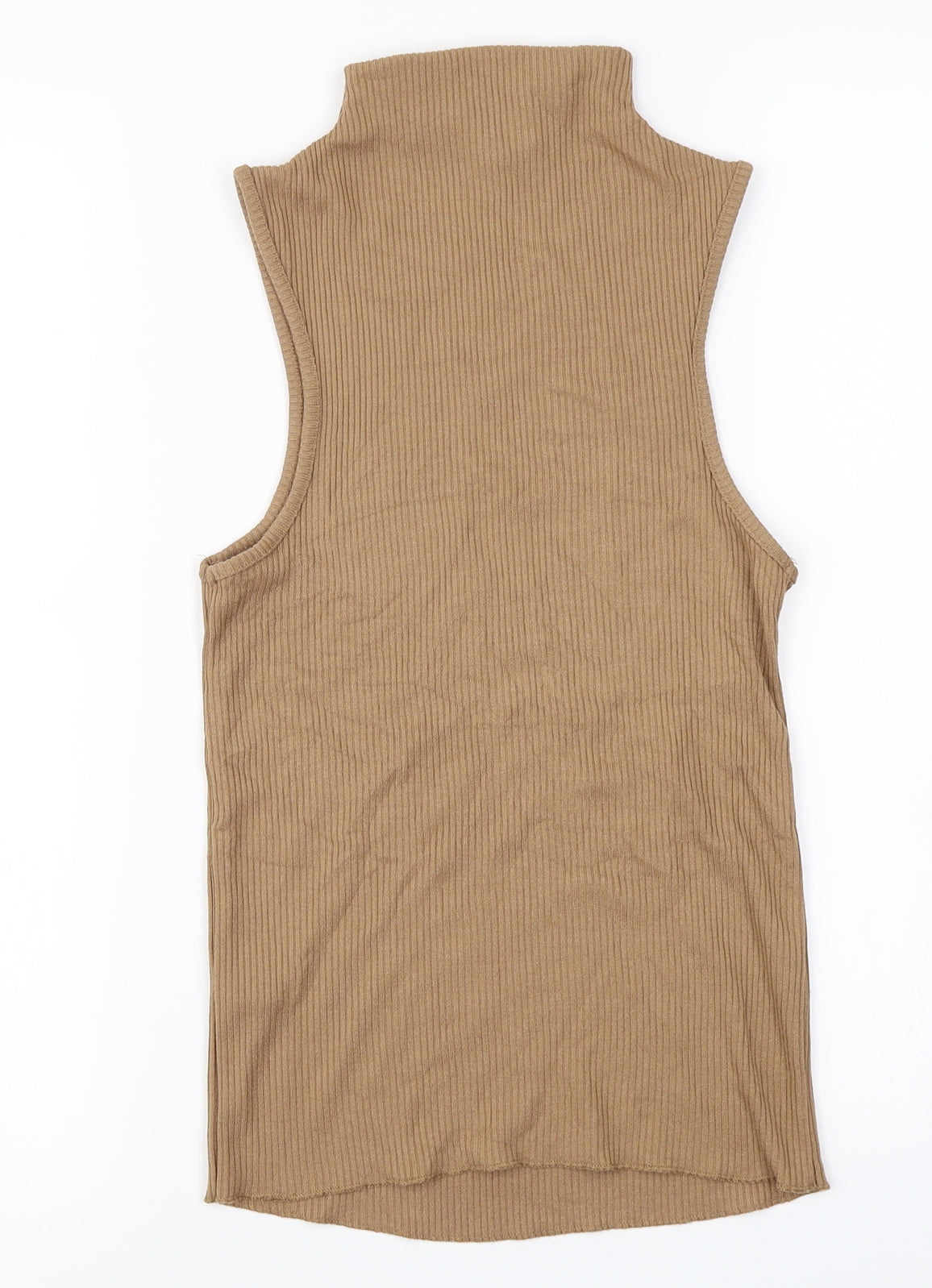 Topshop Womens Brown   Basic T-Shirt Size 8