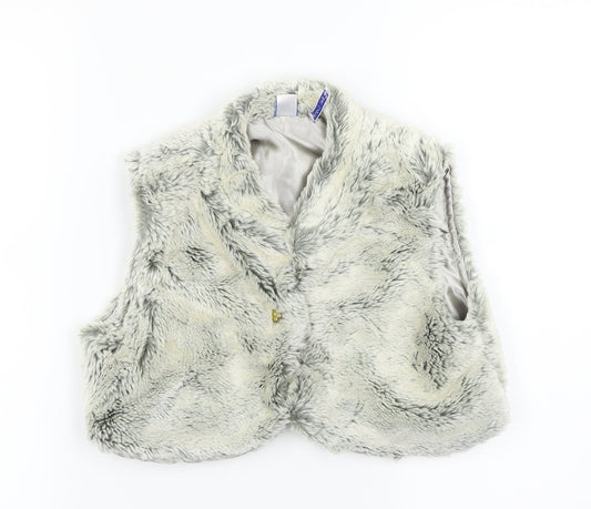 Adams Girls Grey   Gilet Coat Size 10 Years