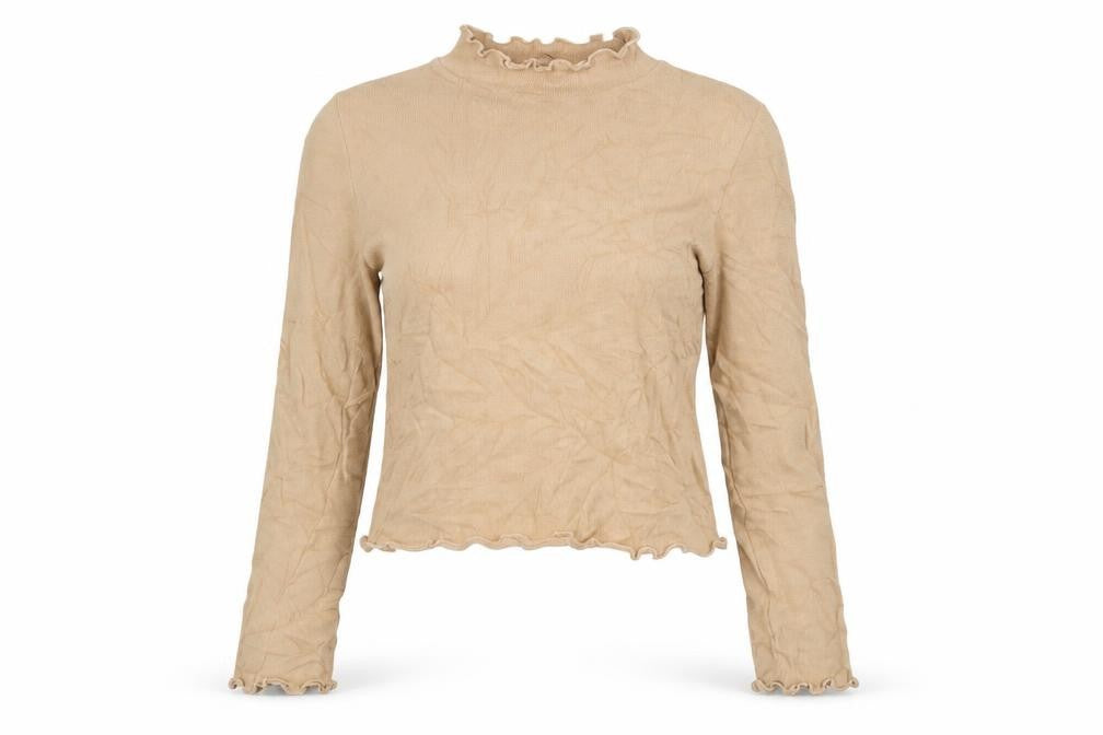 Front view of Pull&Bear women’s beige jumper, size S
