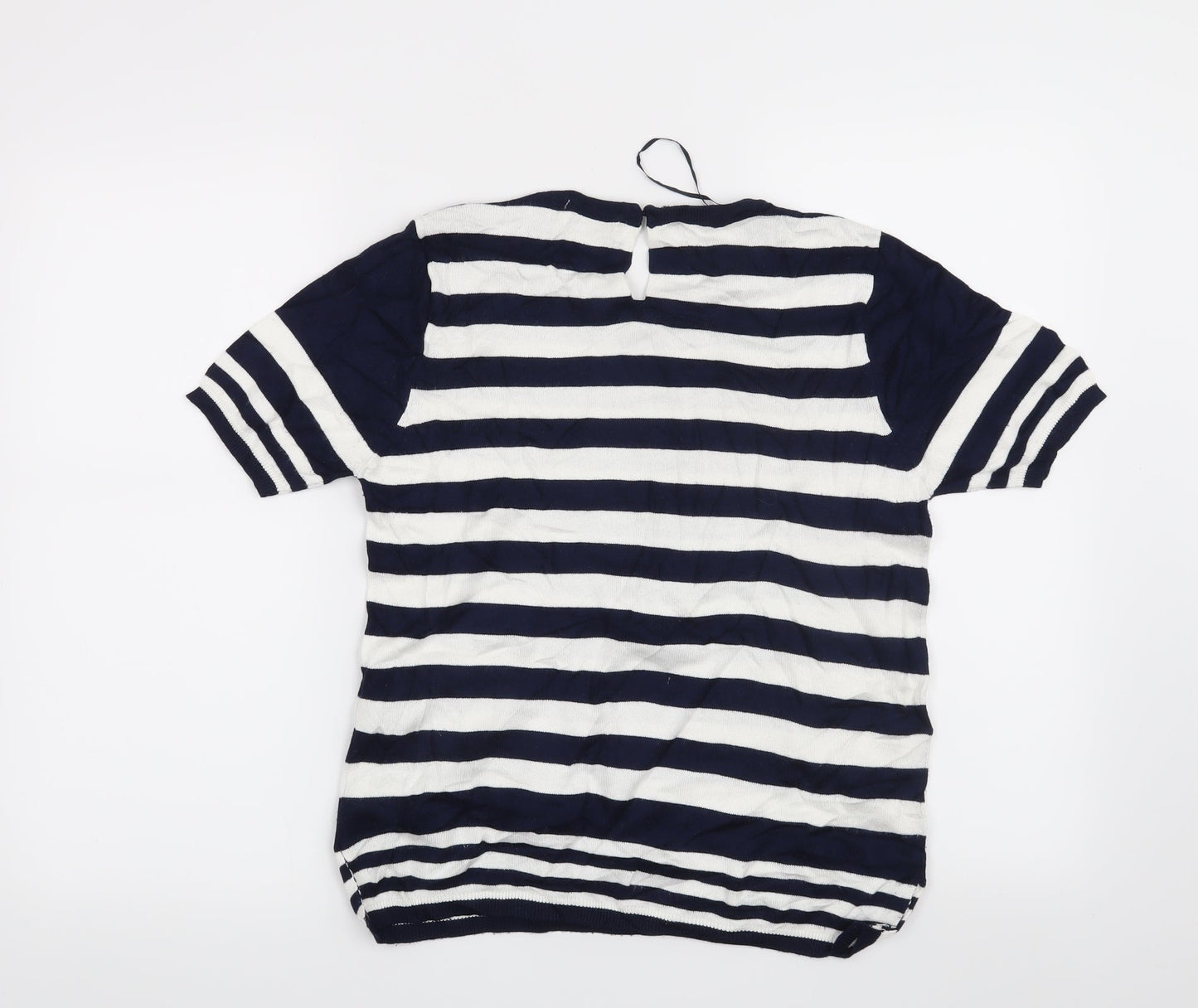 Zara Womens Blue Striped  Pullover Jumper Size M