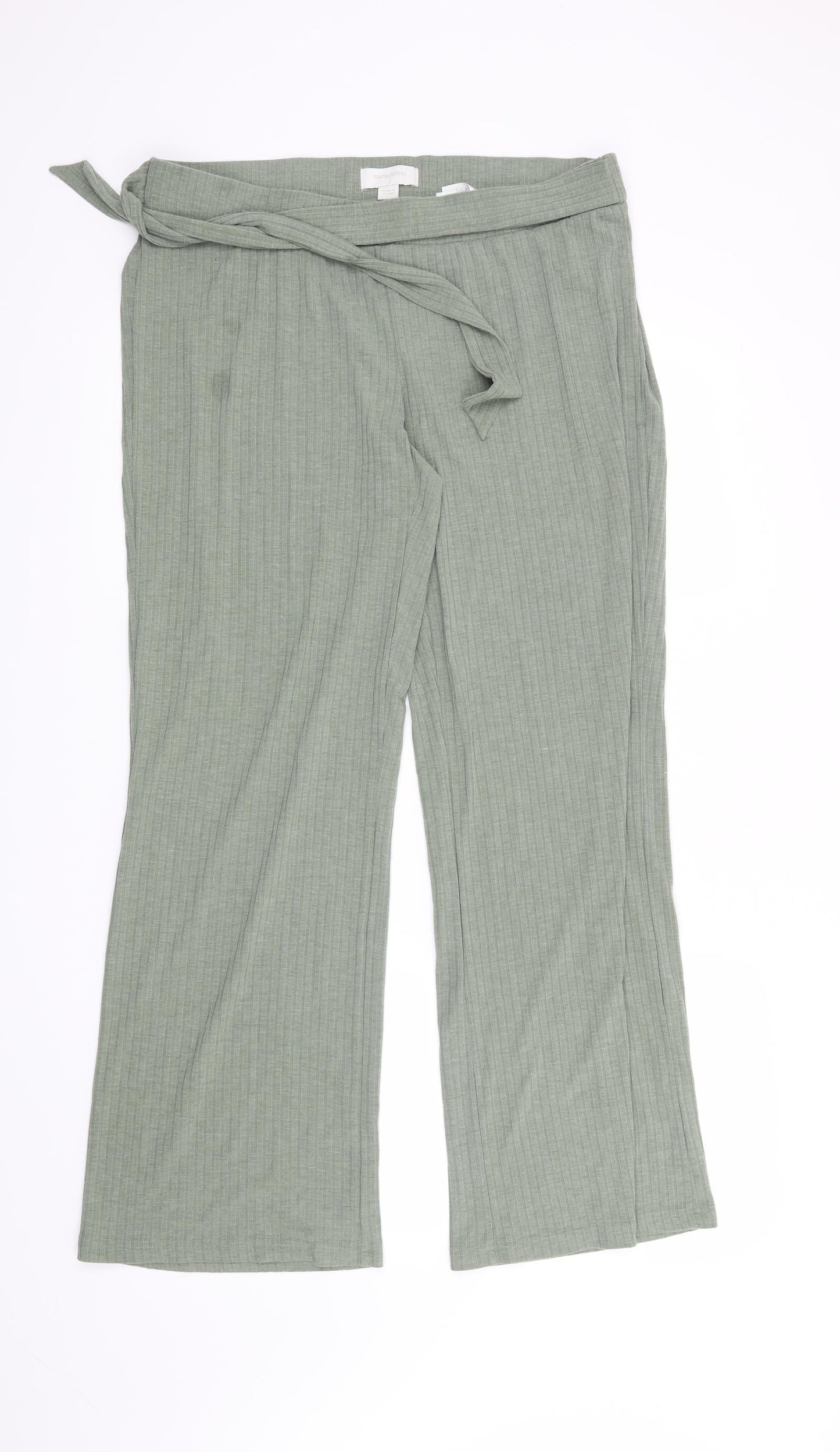 Mama-licious Womens Green   Trousers  Size L L29 in