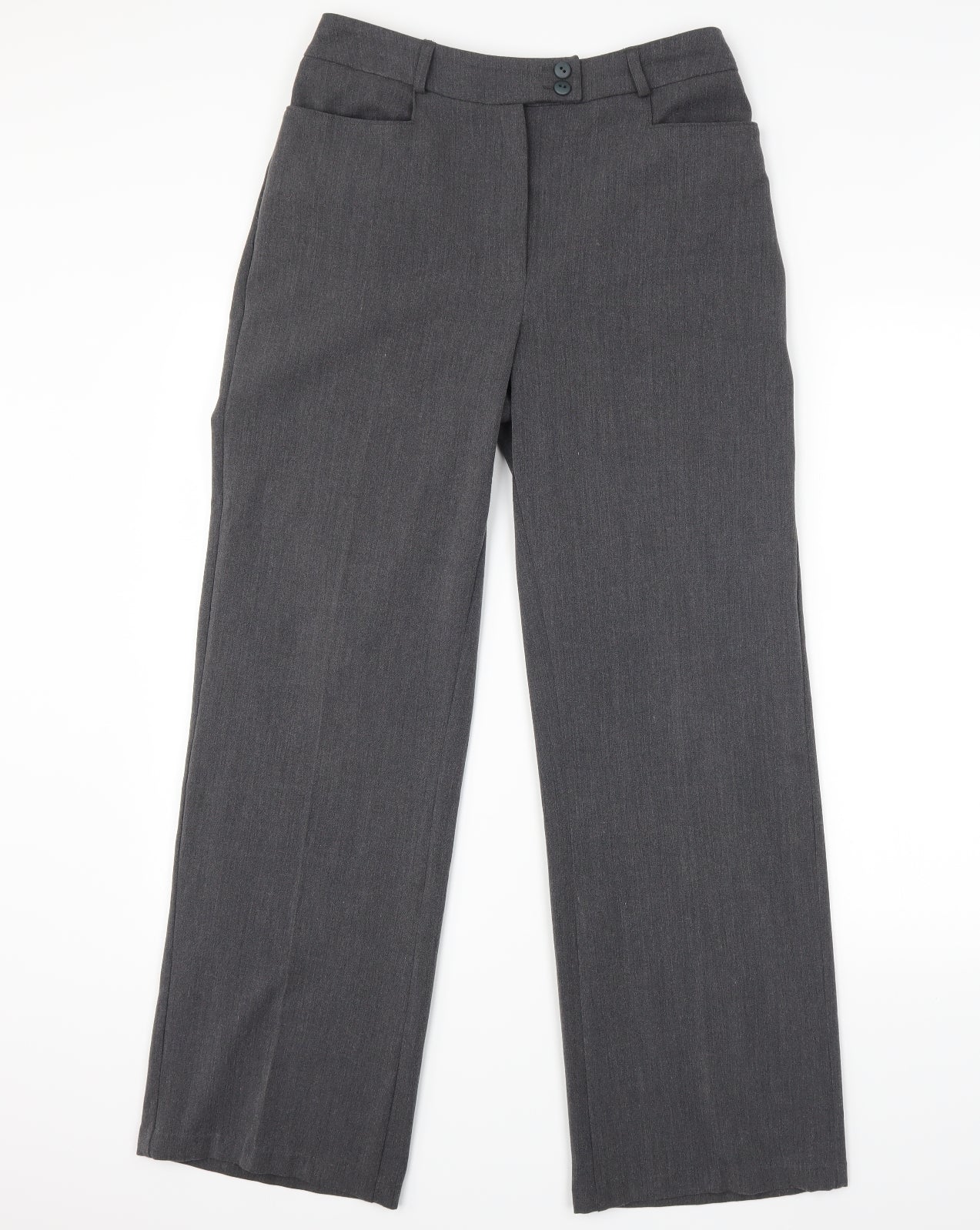 slimma Womens Grey   Trousers  Size 10 L28 in