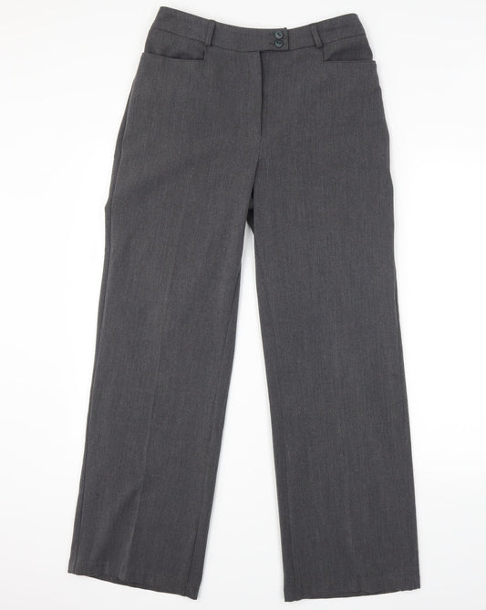 slimma Womens Grey   Trousers  Size 10 L28 in