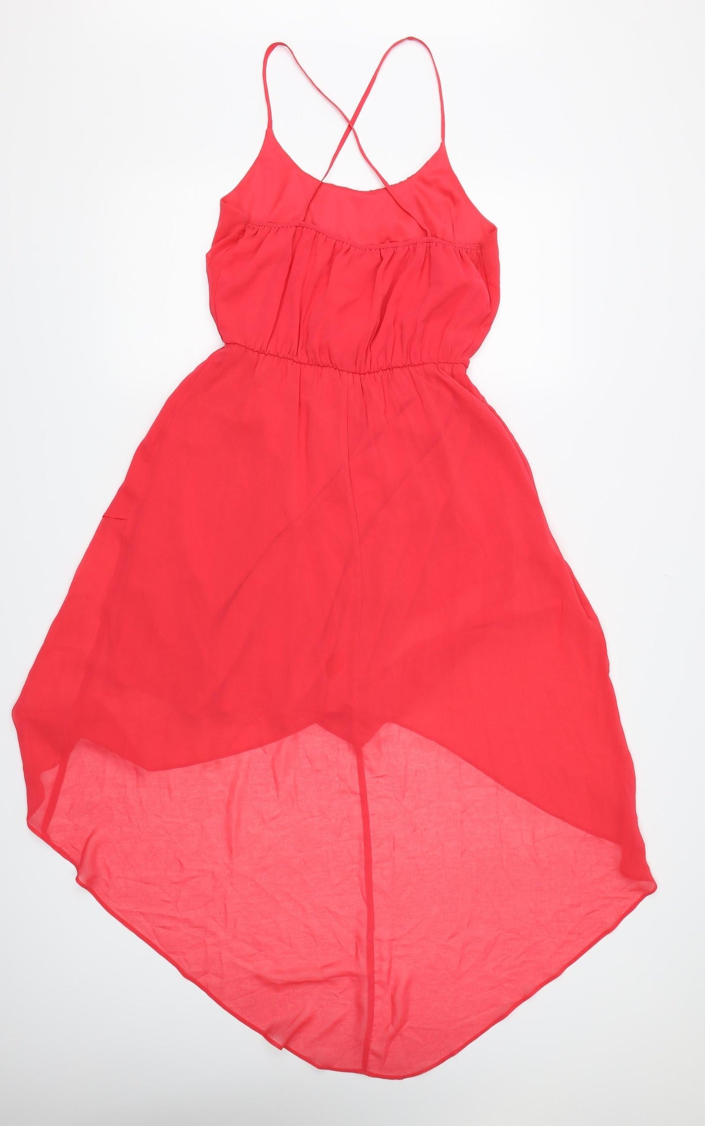 New Look Womens Pink  Chiffon Trapeze & Swing  Size 8