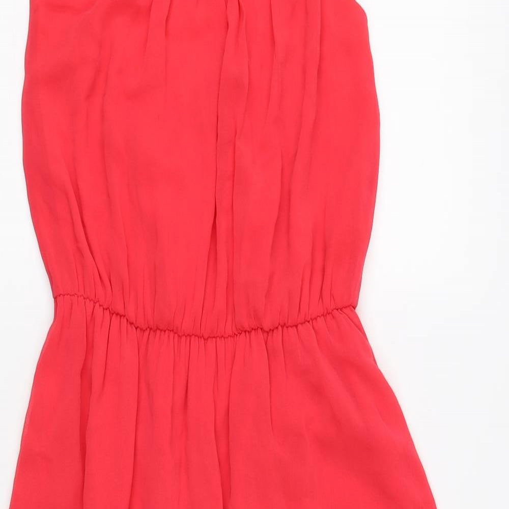 New Look Womens Pink  Chiffon Trapeze & Swing  Size 8