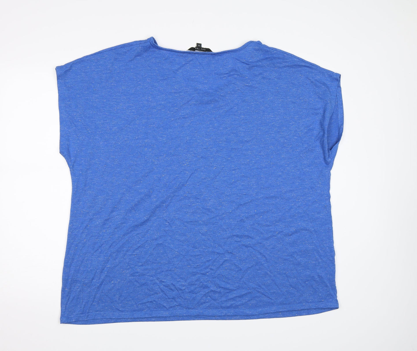 Preworn Womens Blue   Basic T-Shirt Size 24