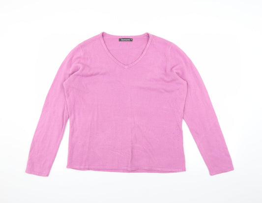 Bonmarché Womens Purple   Pullover Jumper Size M