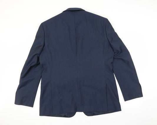 k.j Mens Blue   Jacket Suit Jacket Size 44