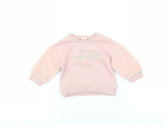 George Baby Pink   Pullover Jumper Size 0-3 Months