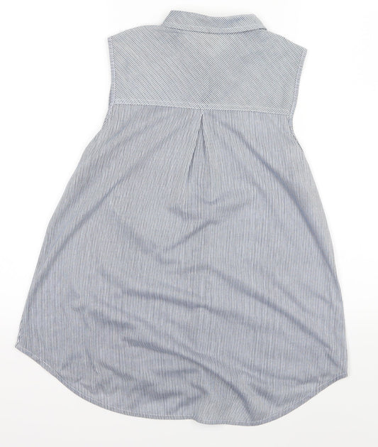 Pre Worn Womens Blue Striped  Basic Tank Size M