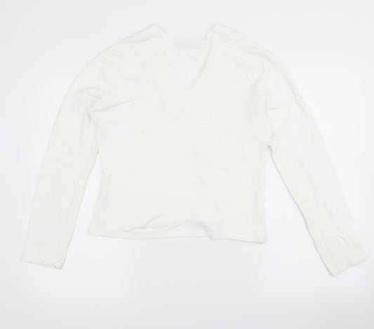 Wallis Womens White   Pullover Jumper Size 14