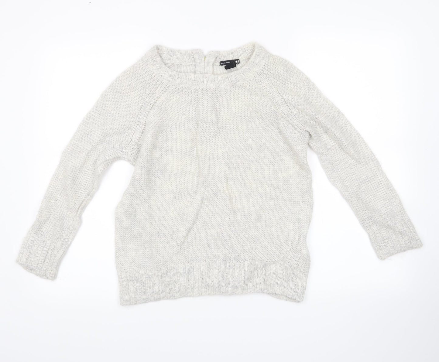 H&M Womens Grey   Pullover Jumper Size S
