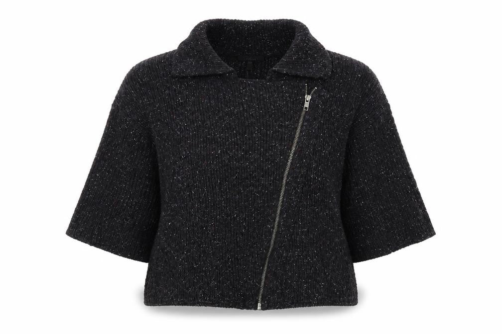 Front view of Mavi women’s grey full zip jumper one size
