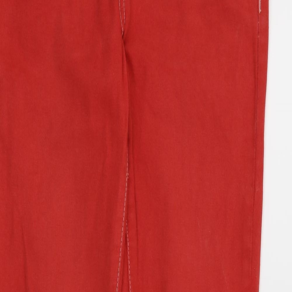 Yesyes Womens Red   Skinny Jeans Size 8 L29 in