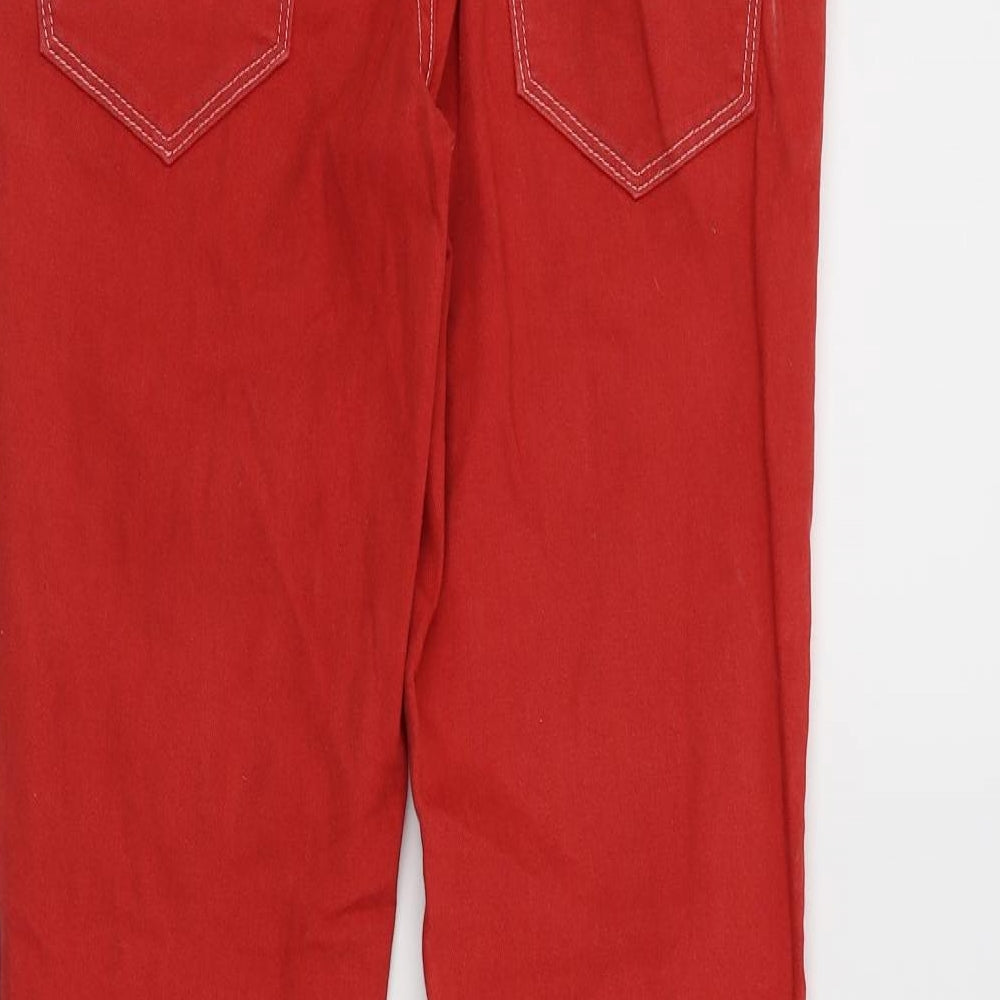 Yesyes Womens Red   Skinny Jeans Size 8 L29 in