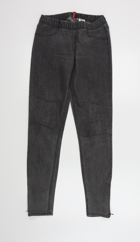 H&M Womens Grey   Skinny Jeans Size 10 L30 in