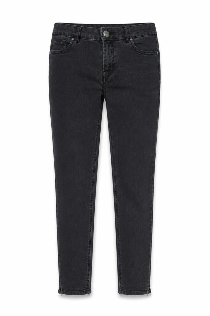 Front view of George women’s black skinny jeans, size UK 10, 26-inch leg
