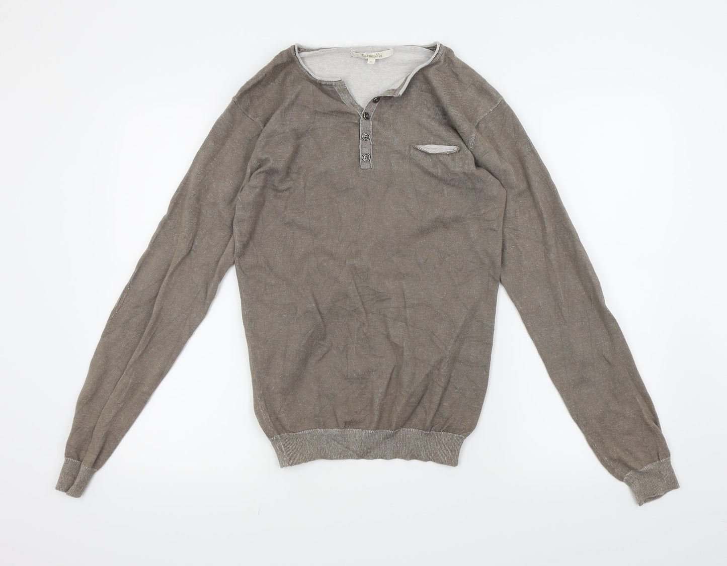 Carnet de Vol Mens Beige   Pullover Jumper Size S